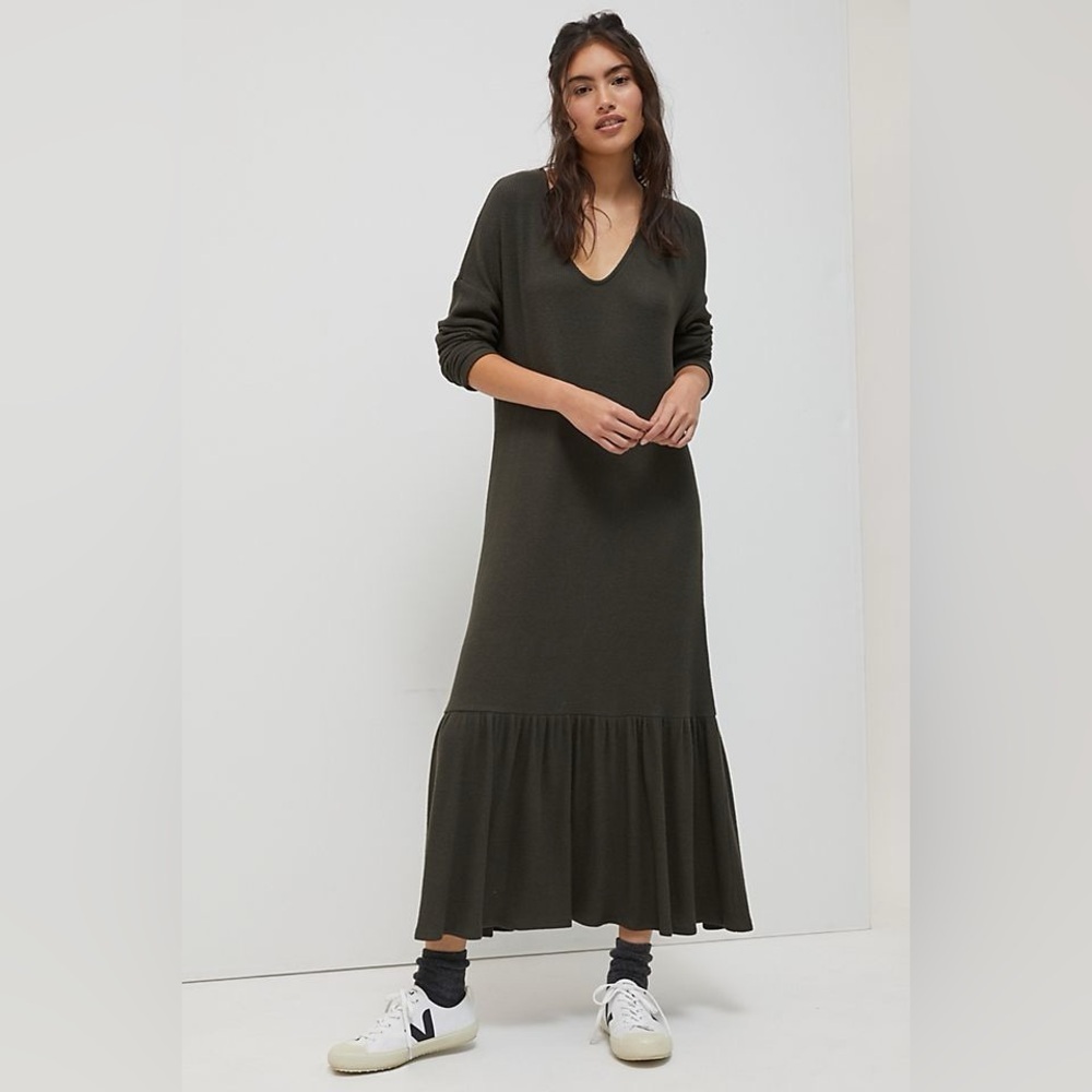 Anthropologie x saturday sunday Taylor Flounced Maxi Dress